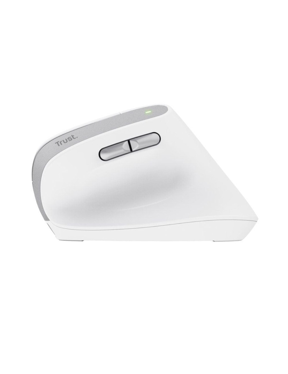 Ratón Vertical Inalámbrico Trust Bayo II/ Batería recargable/ Hasta 2400 DPI/ Blanco