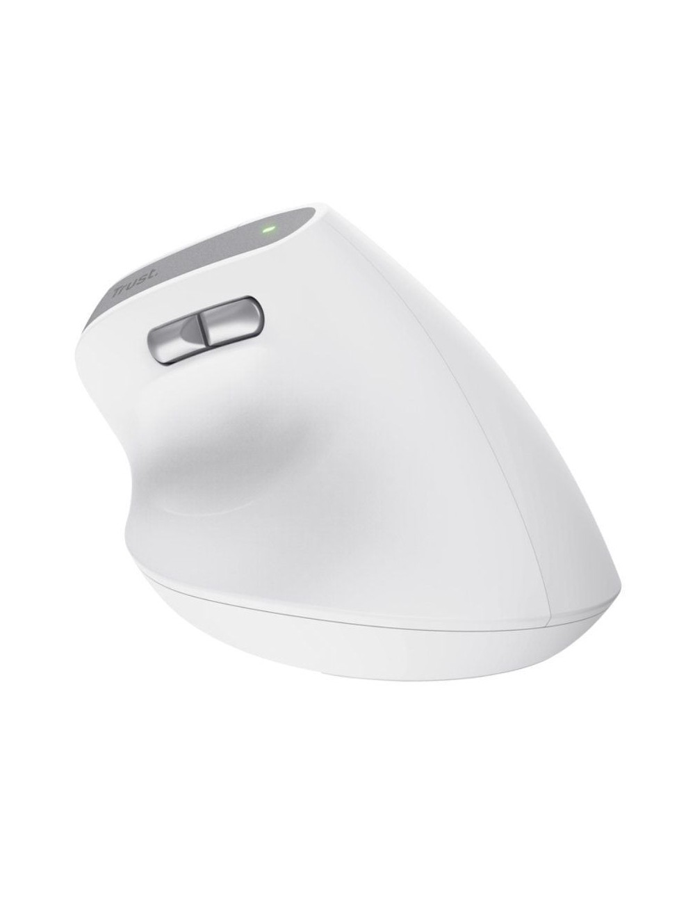Ratón Vertical Inalámbrico Trust Bayo II/ Batería recargable/ Hasta 2400 DPI/ Blanco