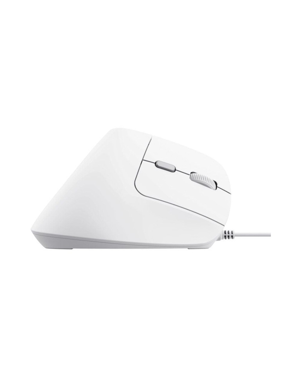 Ratón Vertical Trust Bayo II/ Hasta 2400 DPI/ Blanco