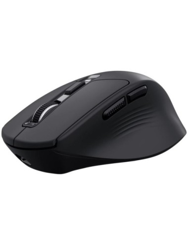 Ratón Inalámbrico Trust Niven Confort 26021/ Batería  recargable/ Hasta 3200 DPI/ Negro
