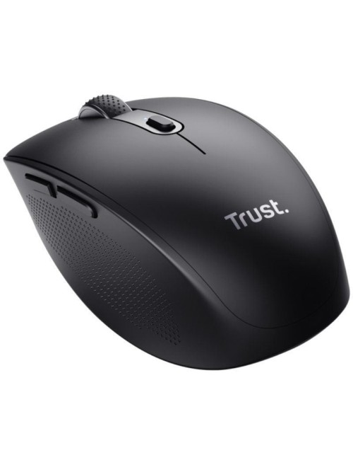 Ratón Inalámbrico Trust Ozaa Compact Wireless/ Batería recargable/ Hasta 3200 DPI/ Negro