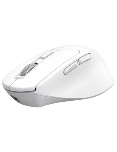 Ratón Inalámbrico Trust Niven Confort 26022/ Batería recargable/ Hasta 3200 DPI/ Blanco