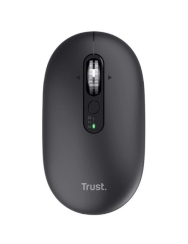 Ratón Inalámbrico Trust Seron 26018/ Batería recargable/ Hasta 3200 DPI/ Negro
