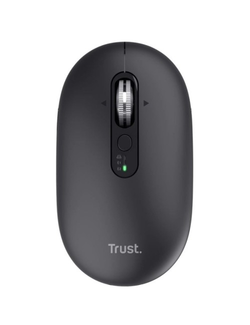 Ratón Inalámbrico Trust Seron 26018/ Batería recargable/ Hasta 3200 DPI/ Negro