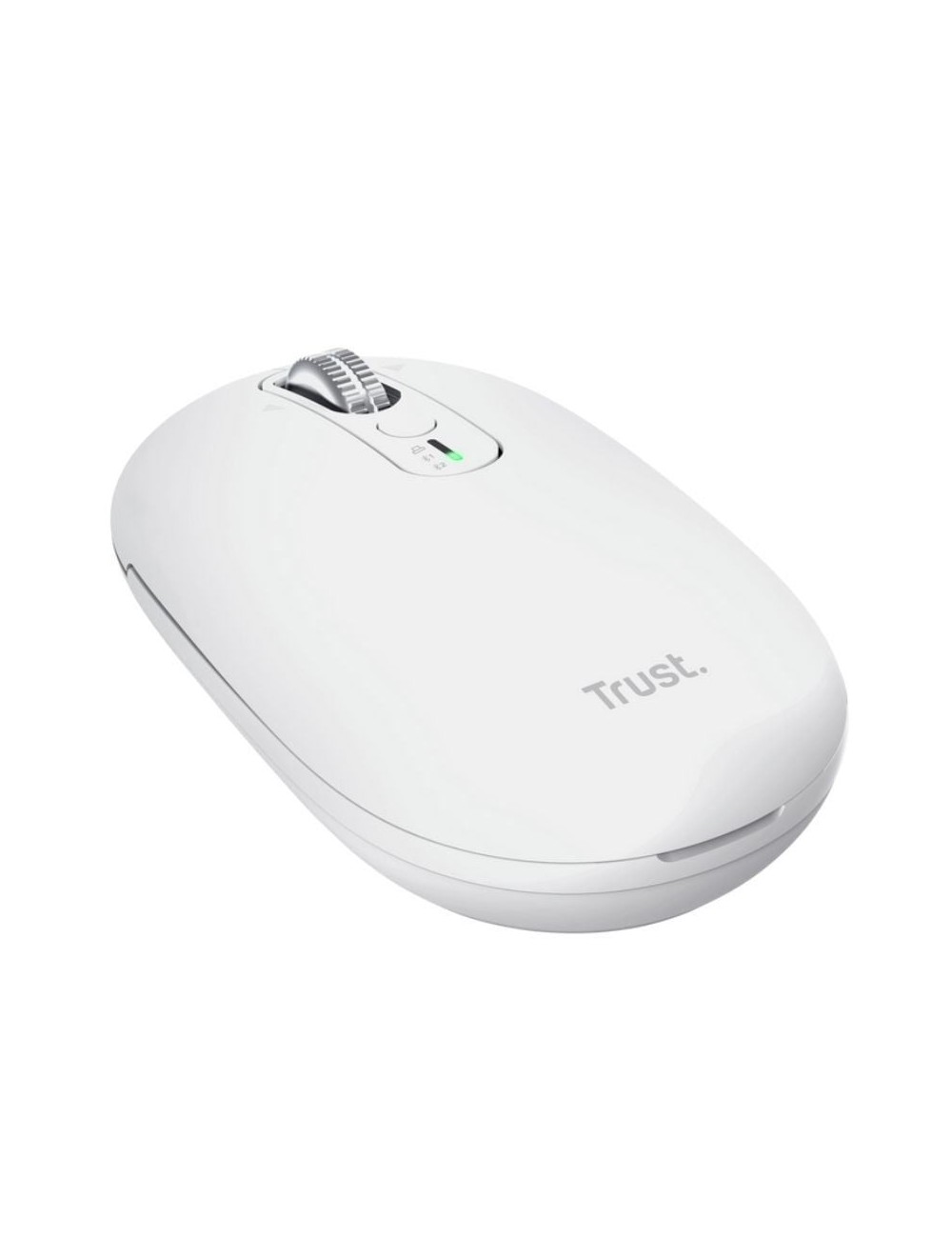 Ratón Inalámbrico Trust Seron 26019/ Batería recargable/ Hasta 3200 DPI/ Blanco