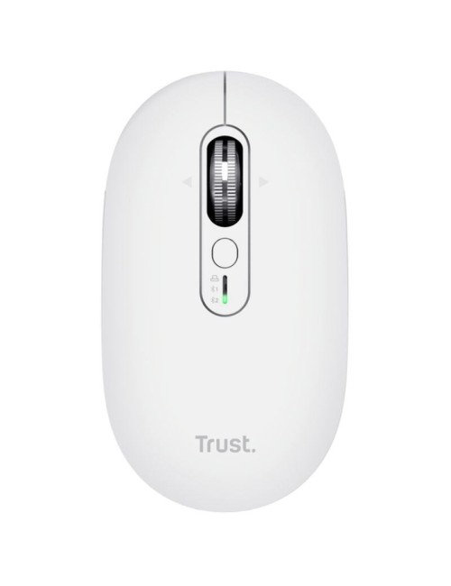 Ratón Inalámbrico Trust Seron 26019/ Batería recargable/ Hasta 3200 DPI/ Blanco