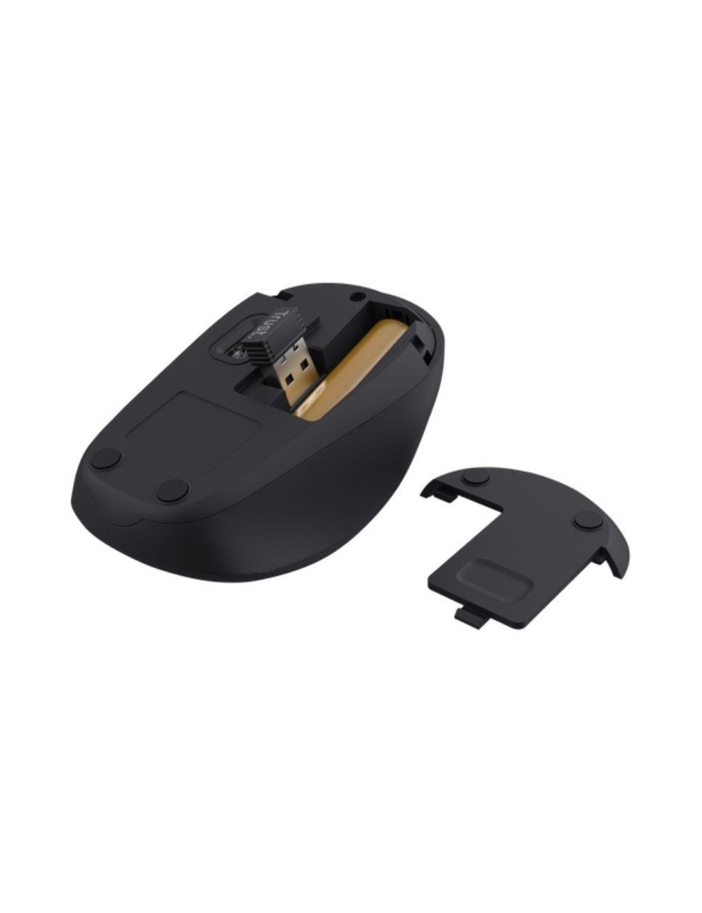 Ratón Mini Inalámbrico Trust Yvi+ Silent/ Hasta 1600 DPI/ Azul