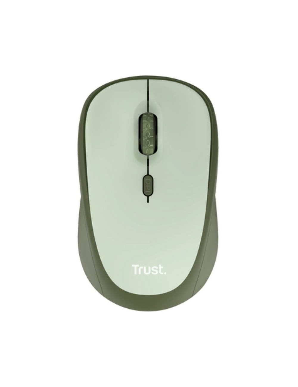 Ratón Mini Inalámbrico Trust Yvi+ Silent/ Hasta 1600 DPI/ Verde