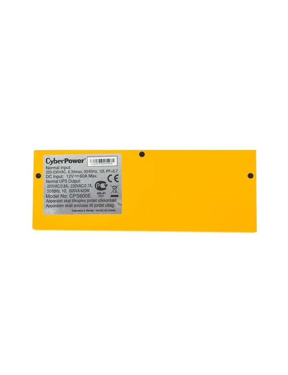 Inversor de Corriente Cyberpower CPS600E/ 600VA/ 420W Schuko
