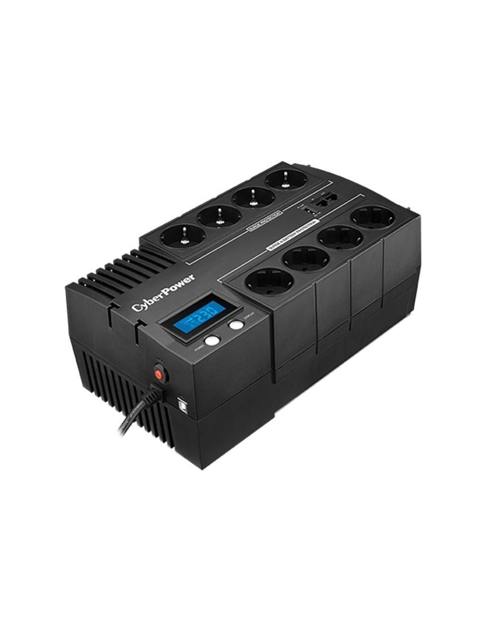 SAI Línea Interactiva Cyberpower BR1000ELCD/ 1000VA-600W/ 8 Salidas/ Formato Bloque