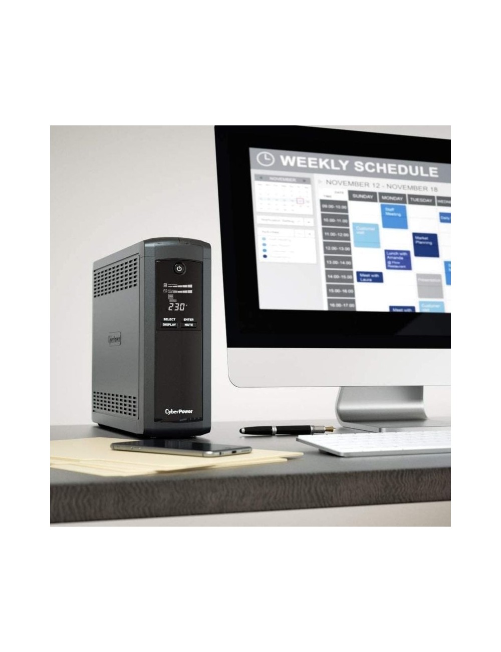 SAI Línea Interactiva Cyberpower VP1200ELCD-DE/ 1200VA-720W/ 5 Salidas/ Formato Torre