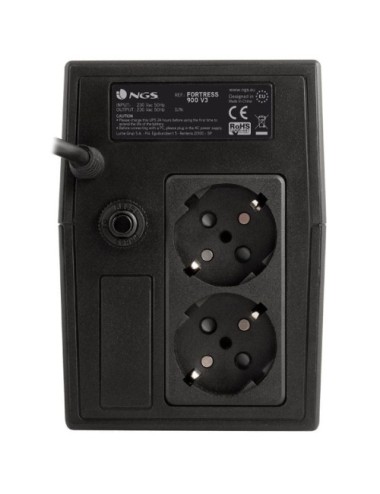 SAI Offline NGS Fortress 900 V3/ 600VA/ 2 Salidas/ Formato Torre
