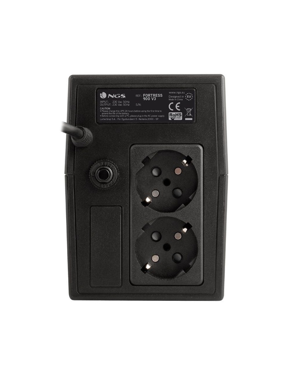 SAI Offline NGS Fortress 900 V3/ 600VA/ 2 Salidas/ Formato Torre
