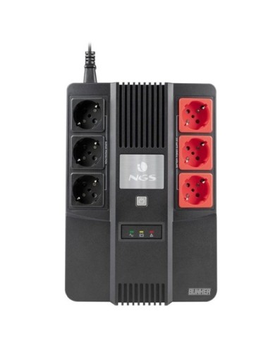 SAI Offline NGS Fortress Bunker/ 600VA-360W/ 6 Salidas/ Formato Bloque
