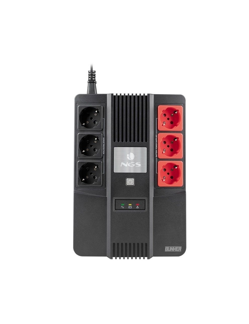 SAI Offline NGS Fortress Bunker/ 600VA-360W/ 6 Salidas/ Formato Bloque