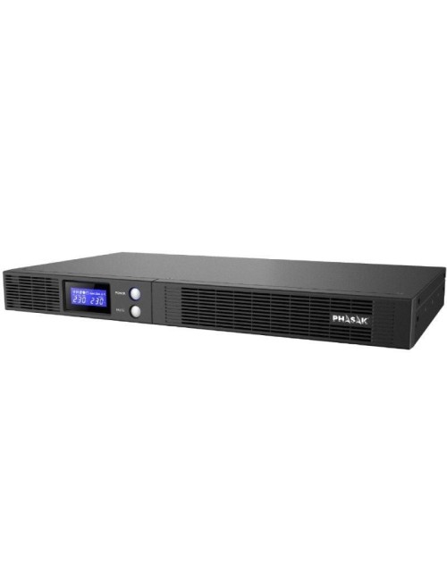 SAI Línea Interactiva Phasak Protekt Slim Rack/ 750VA-450W/ 4 Salidas/ Formato Rack