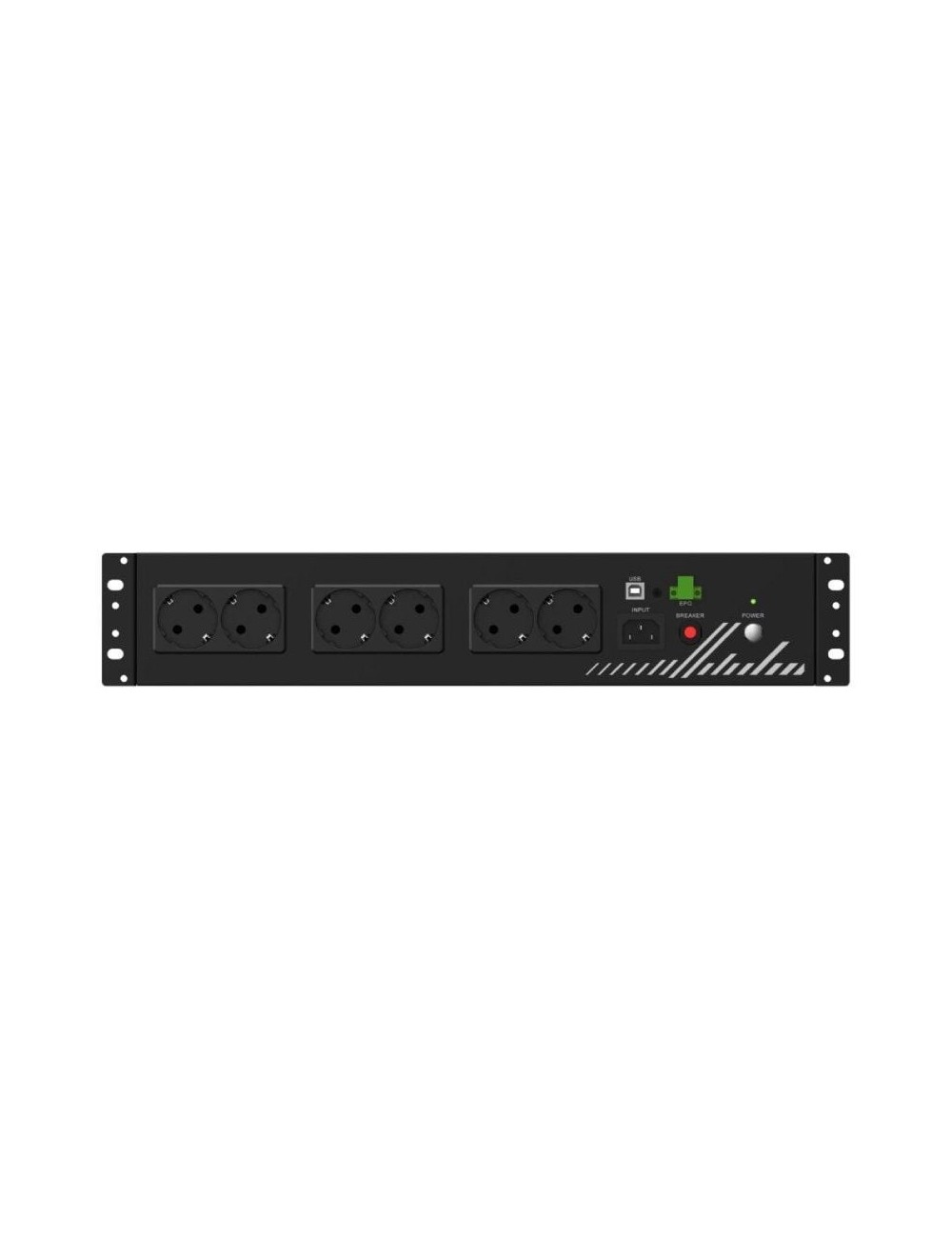 SAI Línea Interactiva Phasak Compact/ 800VA-480W/ 8 Salidas/ Formato Rack 2U