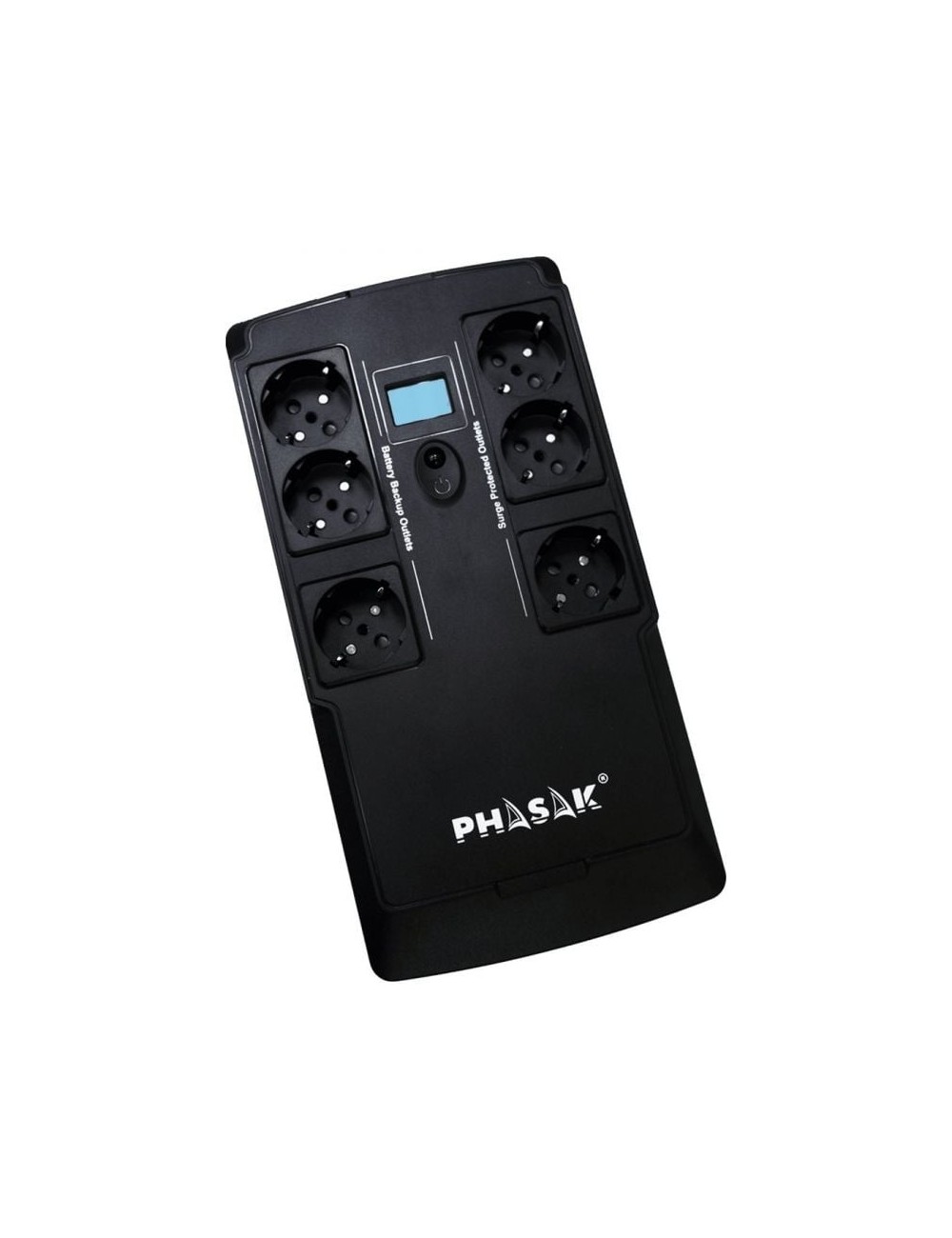 SAI Línea Interactiva Phasak Kryptos 800 VA/ 480W/ 6 Salidas/ Formato Bloque