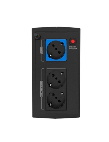 SAI Línea Interactiva Phasak Ottima 1060 VA Interactive/ 1060VA-600W/ 2 Salidas/ Formato Torre
