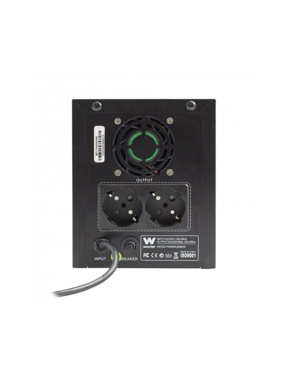 SAI Línea Interactiva Woxter UPS 800 VA/ 800VA-480W/ 2 Salidas/ Formato Torre