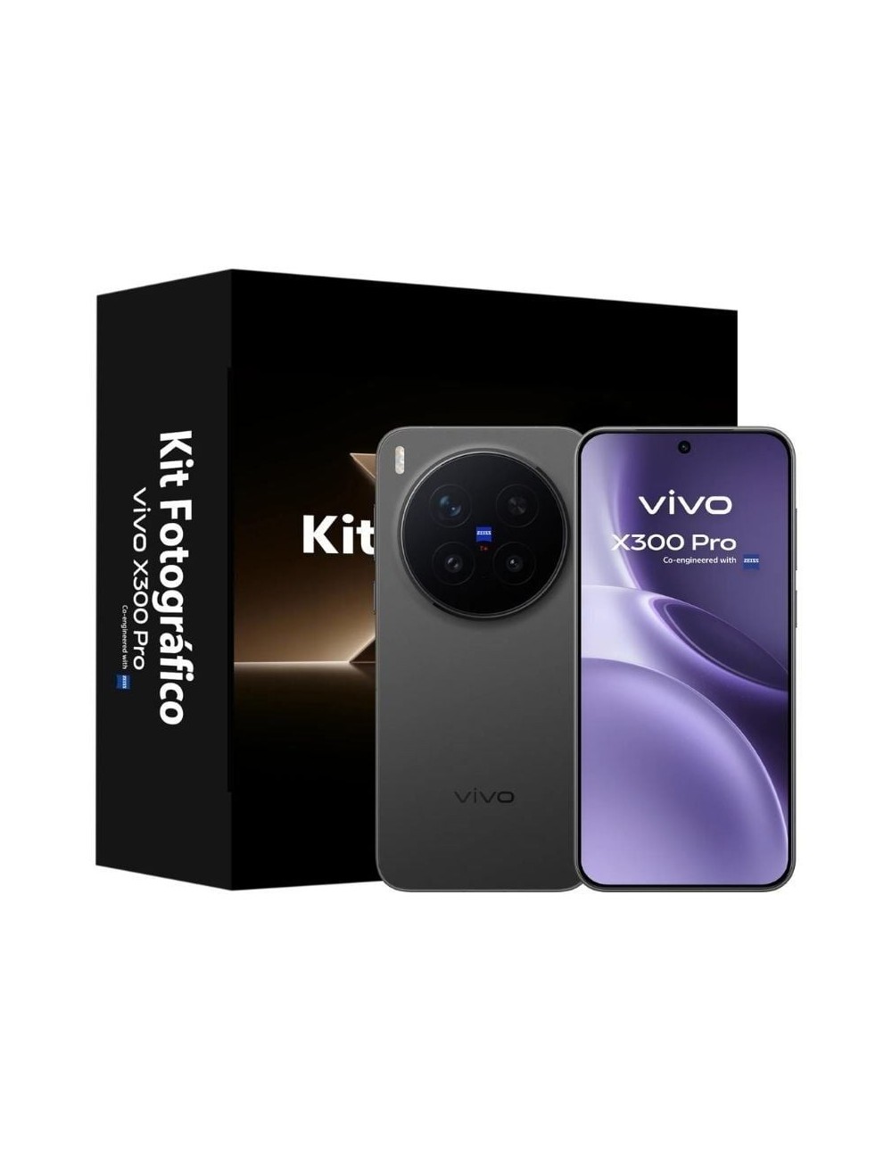 Smartphone Vivo X300 Pro 16GB/ 512GB/ 6.78'/ 5G/ Negro + Kit fotográfico Vivo X300 Pro