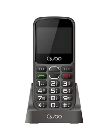Teléfono Móvil Qubo X-230BKC 4G para Personas Mayores/ Negro