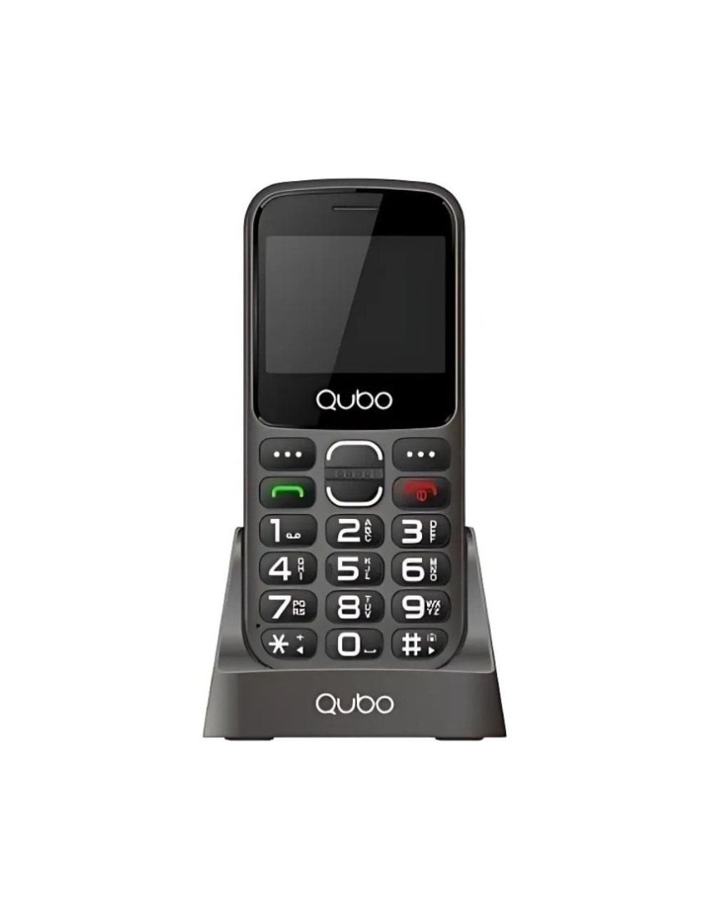 Teléfono Móvil Qubo X-230BKC 4G para Personas Mayores/ Negro