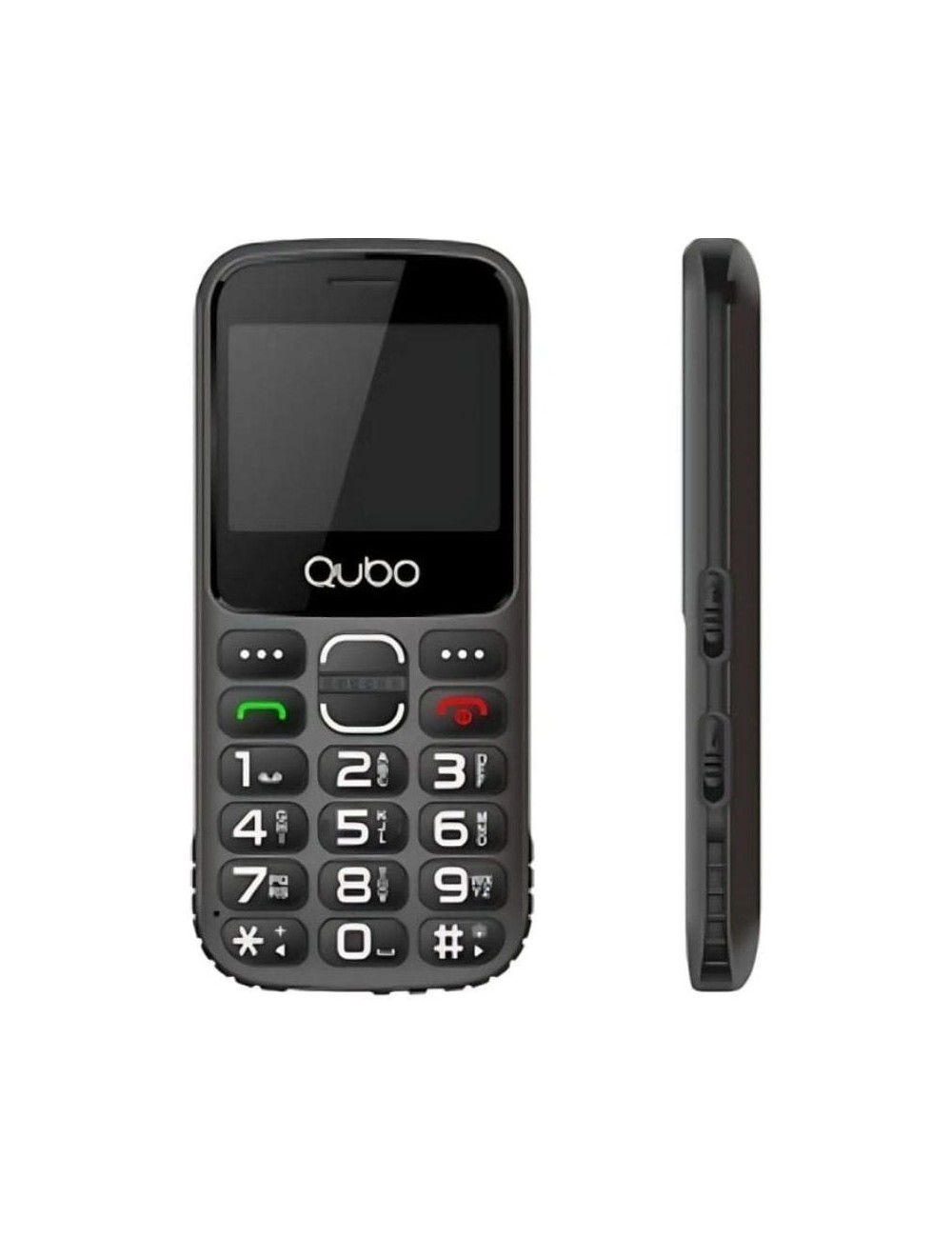 Teléfono Móvil Qubo X-230BKC 4G para Personas Mayores/ Negro