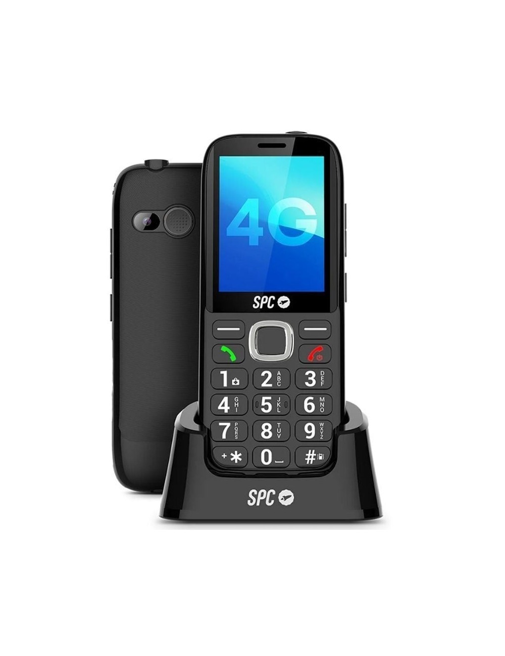 Teléfono Móvil SPC Fortune 2 Max 4G para Personas Mayores/ Negro