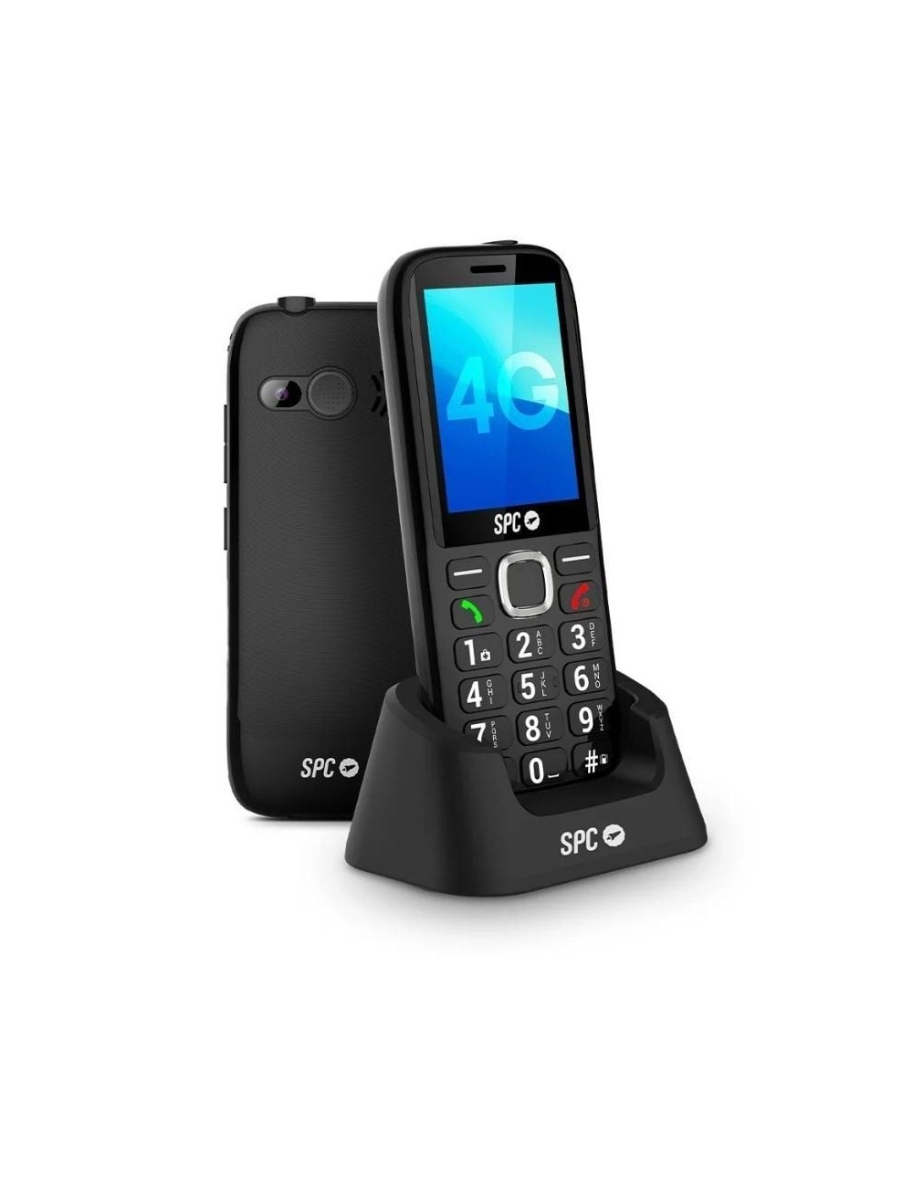 Teléfono Móvil SPC Fortune 2 Max 4G para Personas Mayores/ Negro