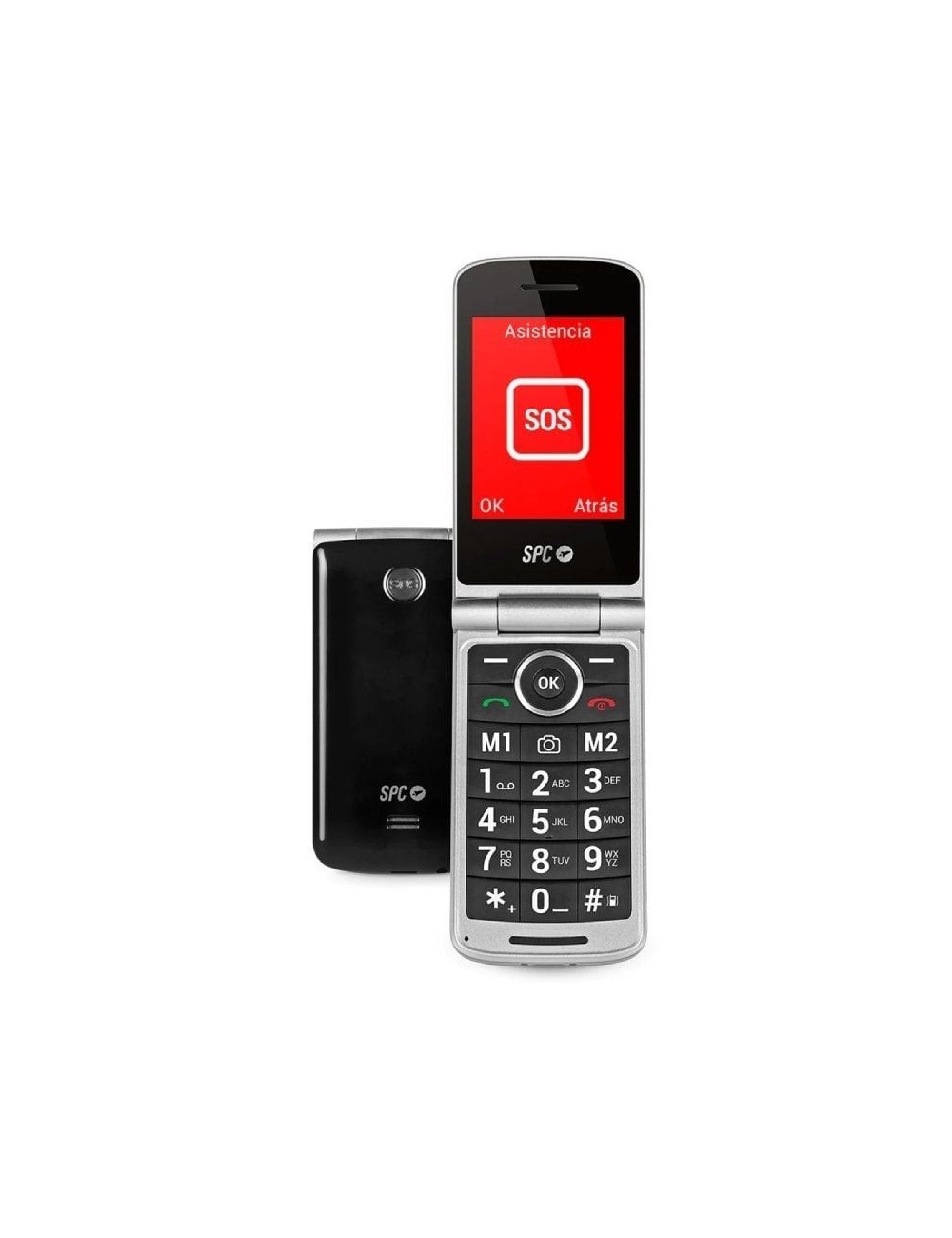 Teléfono Móvil SPC Prince 4G para Personas Mayores/ Negro
