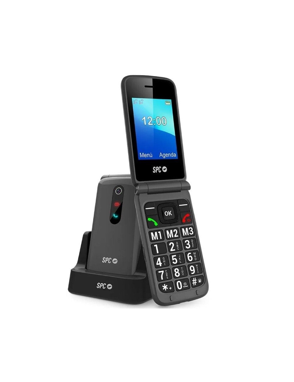 Teléfono Móvil SPC Stella 3 para Personas Mayores/ 4G/ Negro