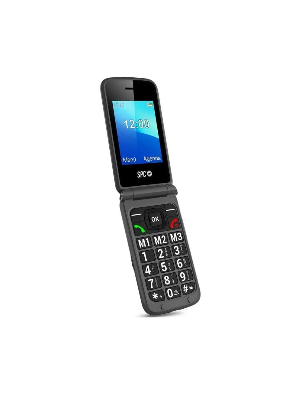 Teléfono Móvil SPC Stella 3 para Personas Mayores/ 4G/ Negro