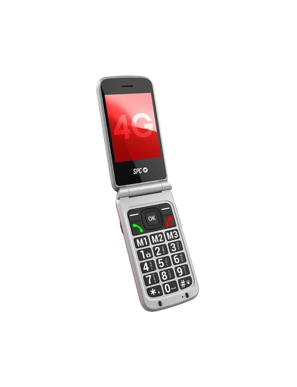 Teléfono Móvil SPC Stella 3 para Personas Mayores/ 4G/ Rojo