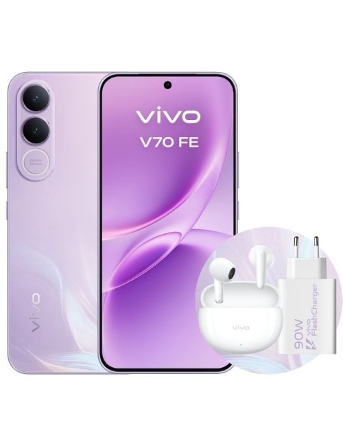 Smartphone Vivo V70 FE 8GB/ 512GB/ 6.83'/ 5G/ Púrpura/ Incluye Cargador + Auriculares