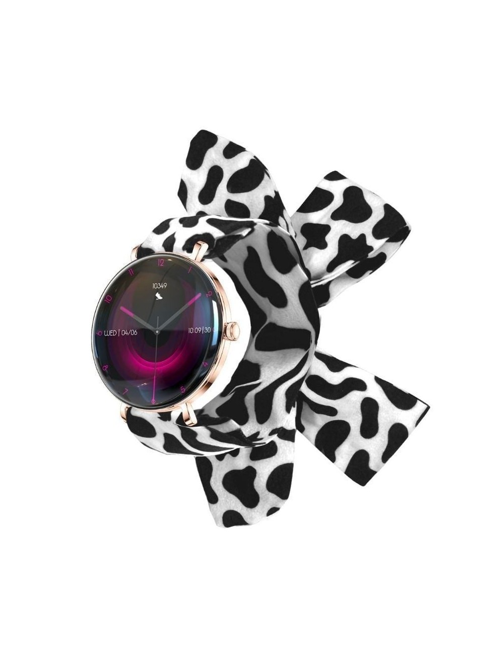 Forever Smartwatch Lucca SB-370/ Notificaciones/ Frecuencia Cardiaca/ Oro Rosa/ Incluye Correa Moteada