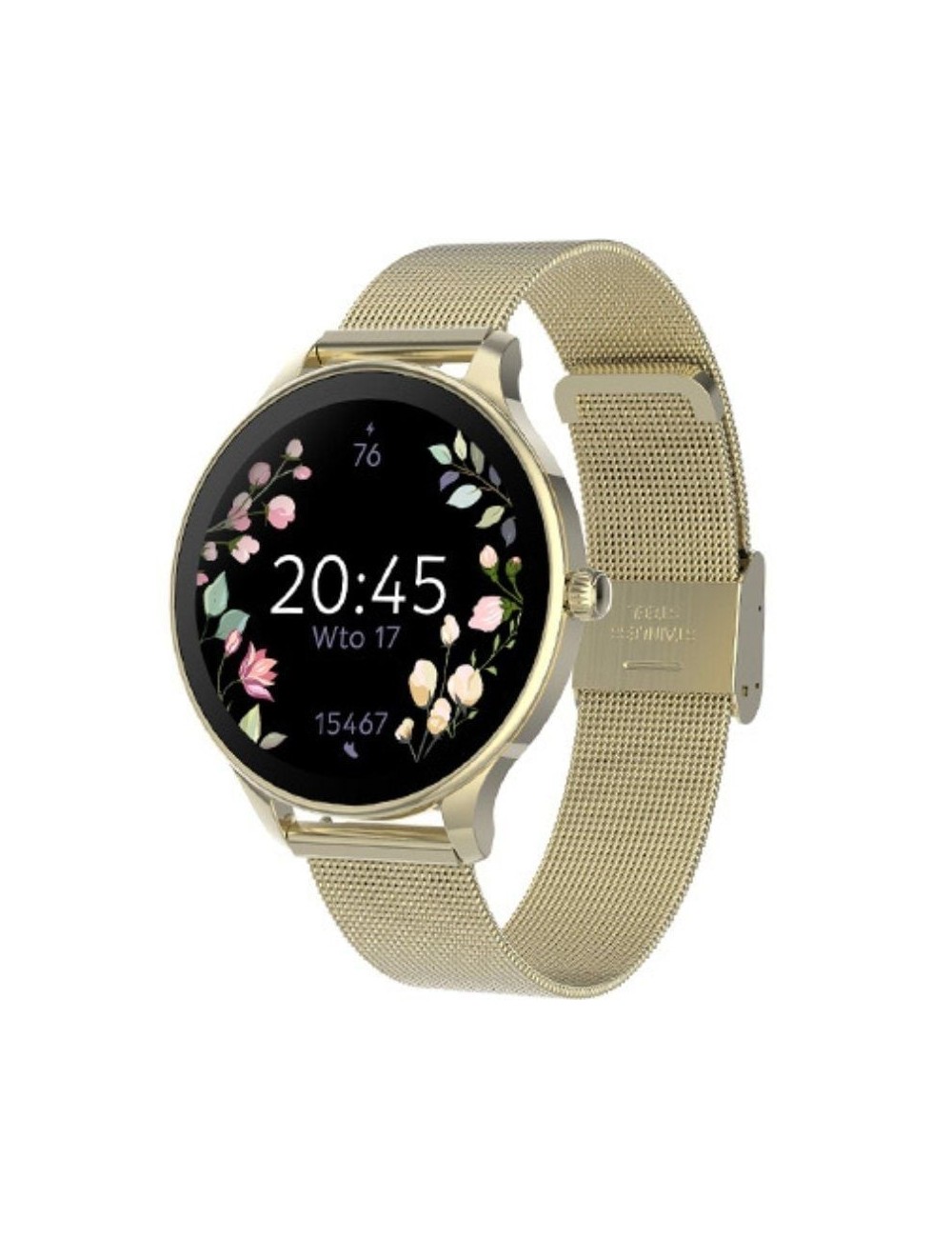 Smartwatch Forever Velora SB-306/ Notificaciones/ Frecuencia Cardíaca/ Oro