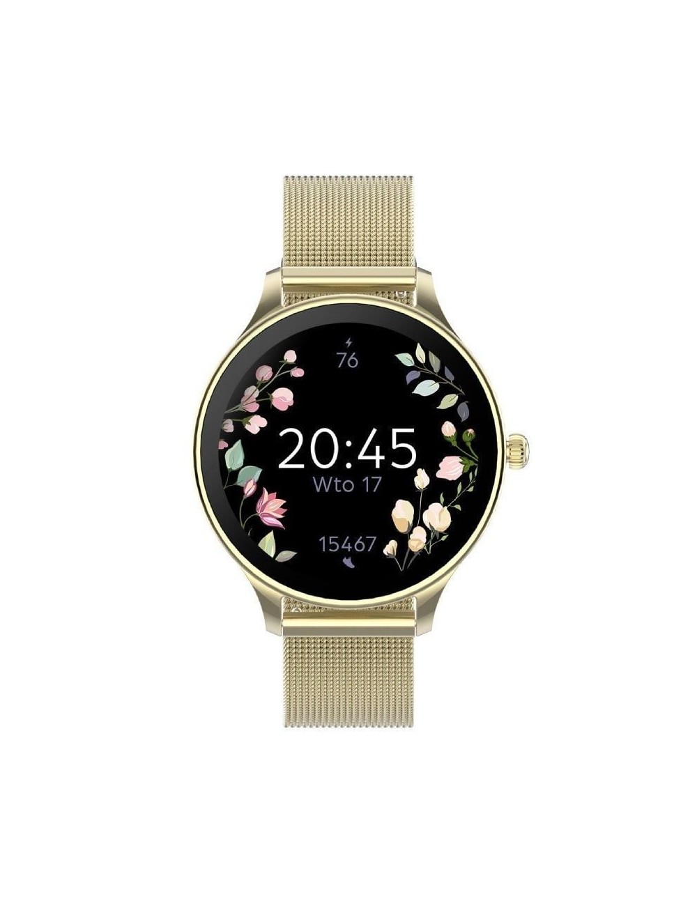 Smartwatch Forever Velora SB-306/ Notificaciones/ Frecuencia Cardíaca/ Oro