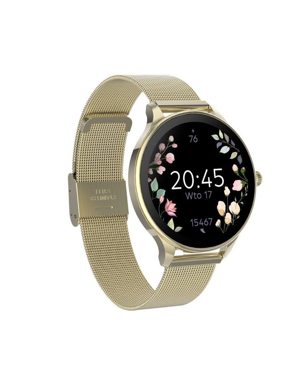 Smartwatch Forever Velora SB-306/ Notificaciones/ Frecuencia Cardíaca/ Oro