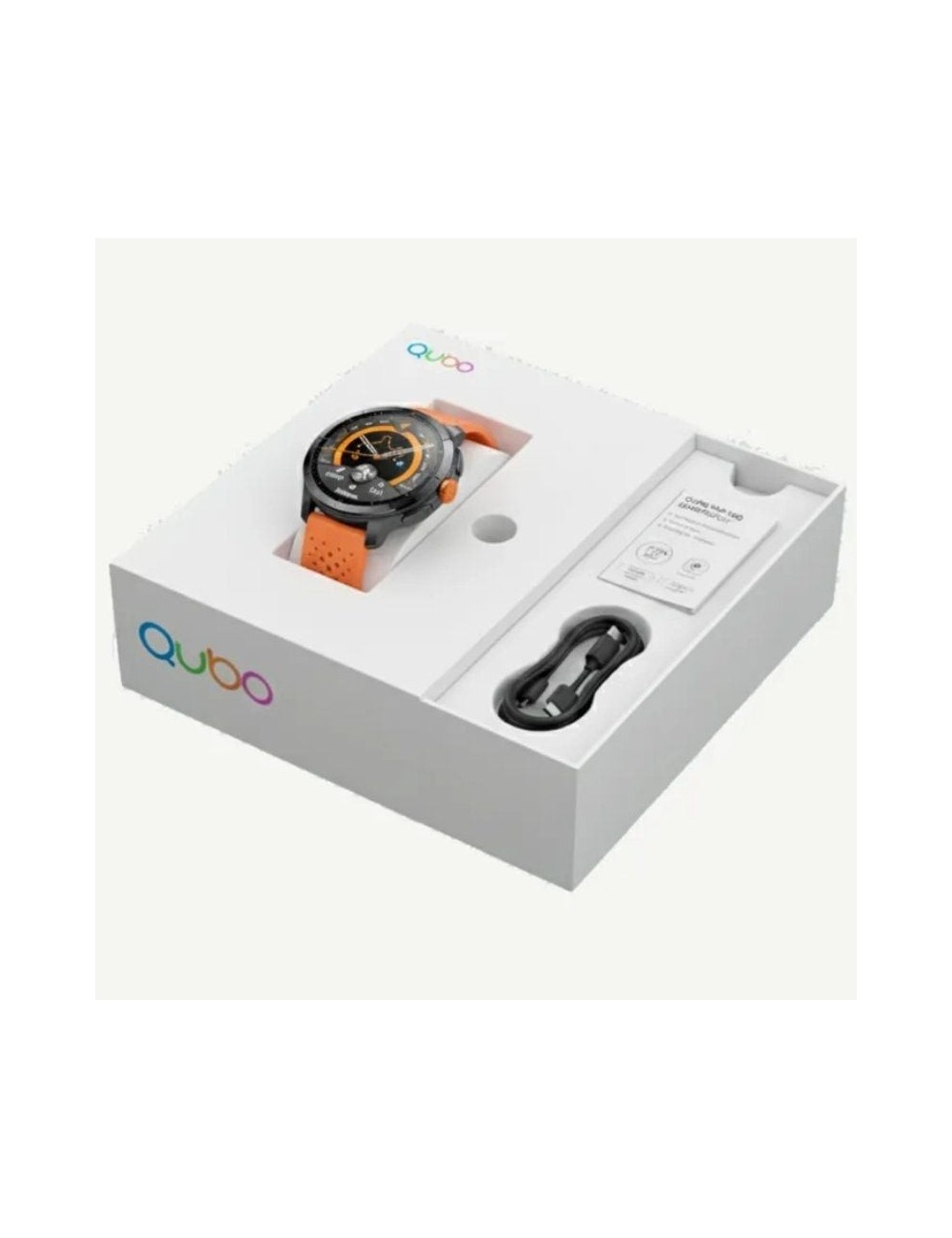 Smartwatch Qubo SMT-500AGP/ Notificaciones/ Frecuencia Cardíaca/ GPS/ Negro