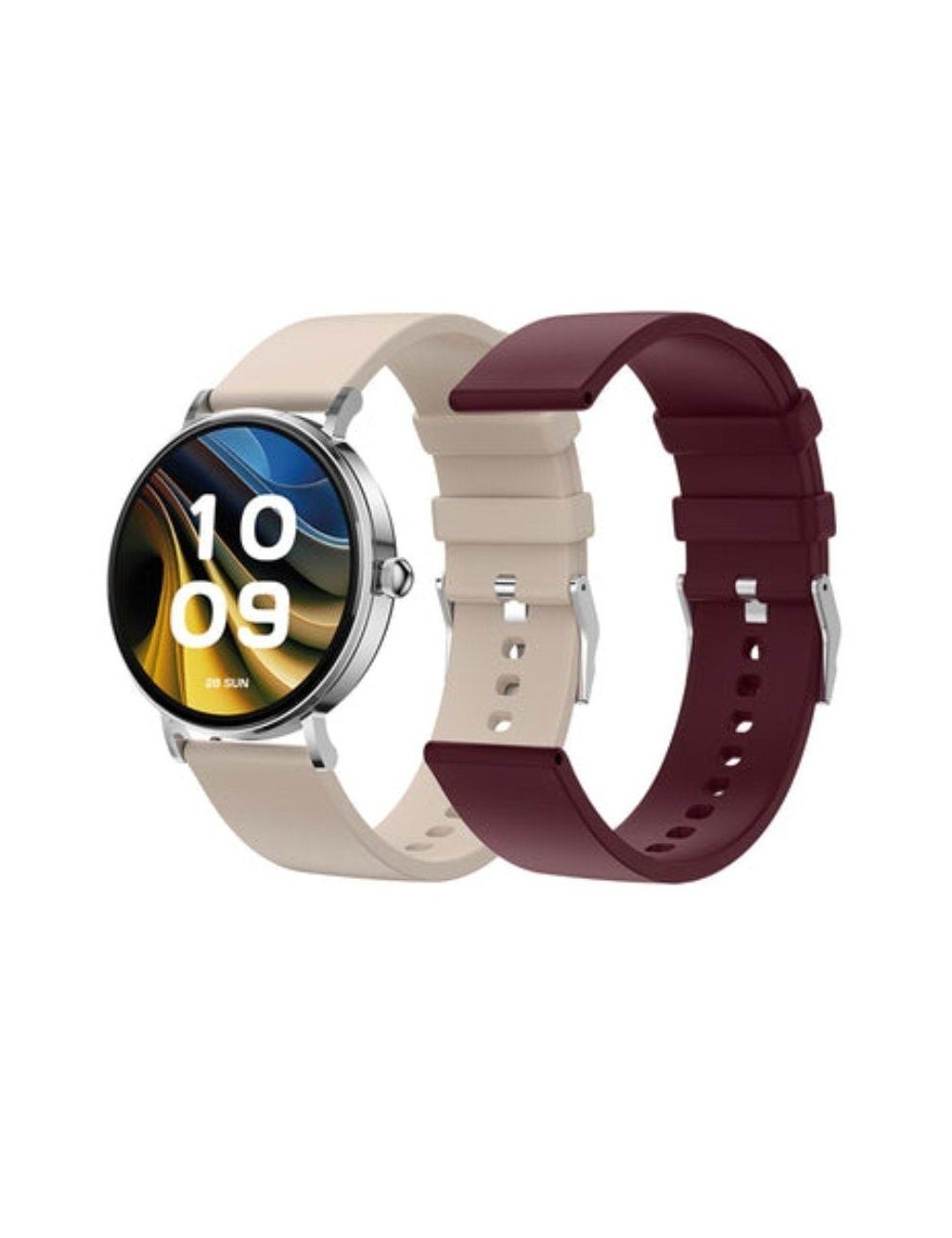 Smartwatch SPC Smartee Duo Velvet 9656B/ Notificaciones/ Frecuencia Cardíaca/ Blanco