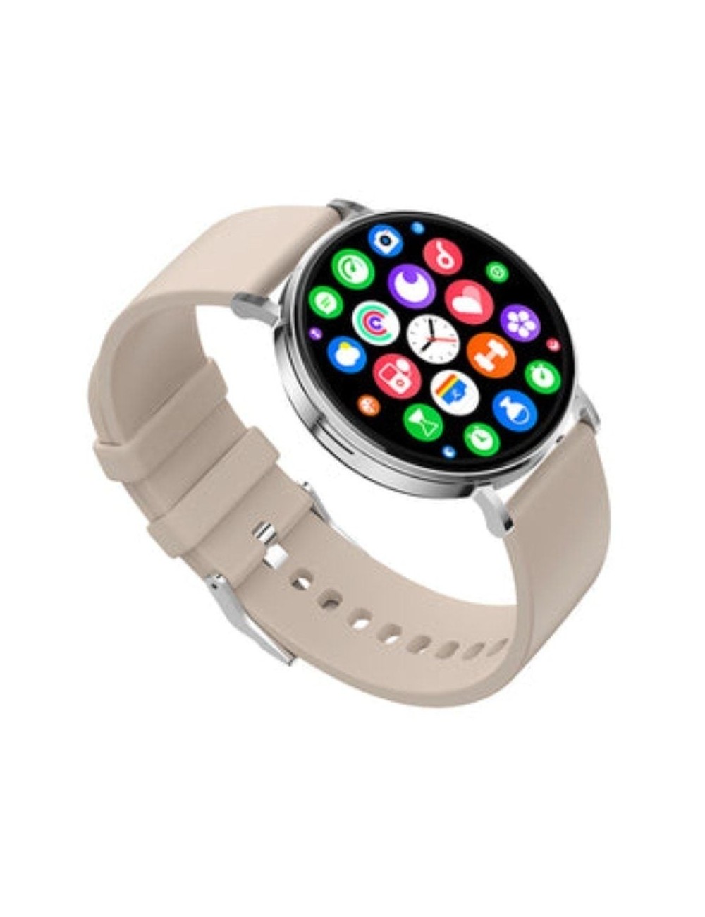 Smartwatch SPC Smartee Duo Velvet 9656B/ Notificaciones/ Frecuencia Cardíaca/ Blanco