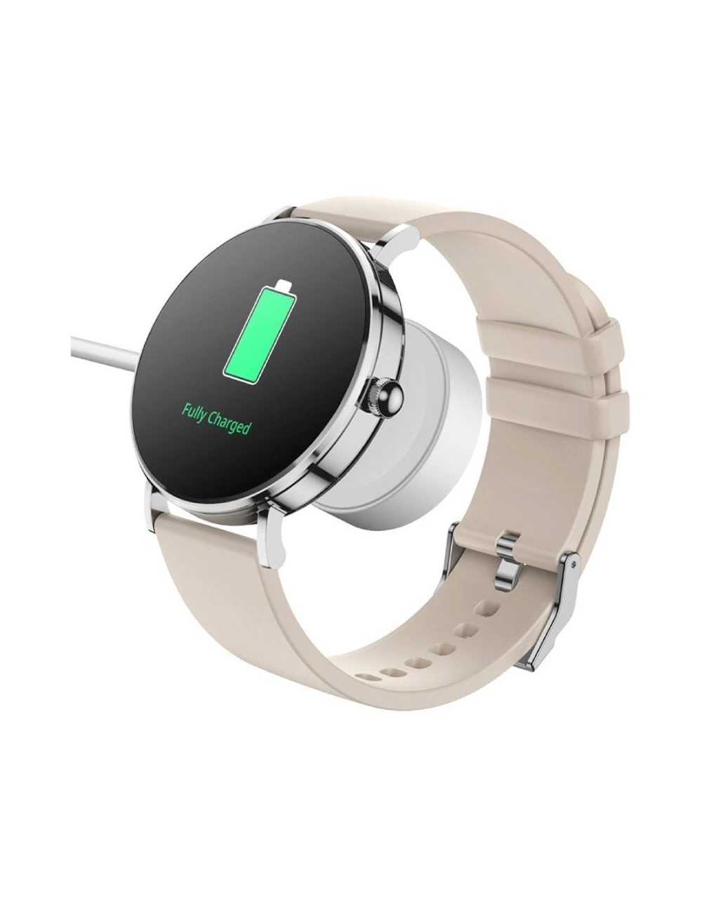 Smartwatch SPC Smartee Duo Velvet 9656B/ Notificaciones/ Frecuencia Cardíaca/ Blanco