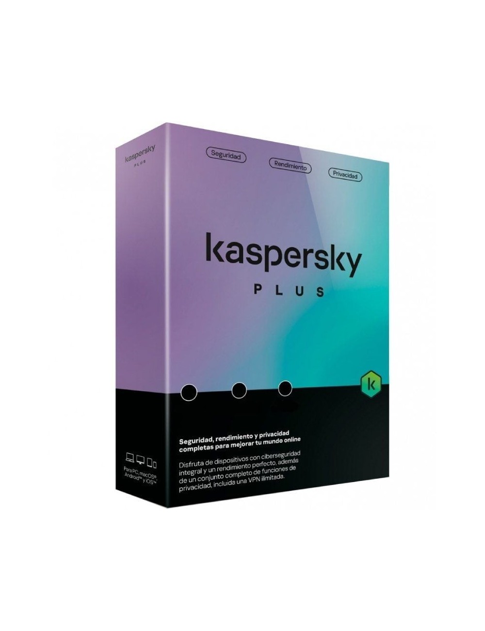 Antivirus Kaspersky Plus/ 1 Dispositivo/ 1 Año