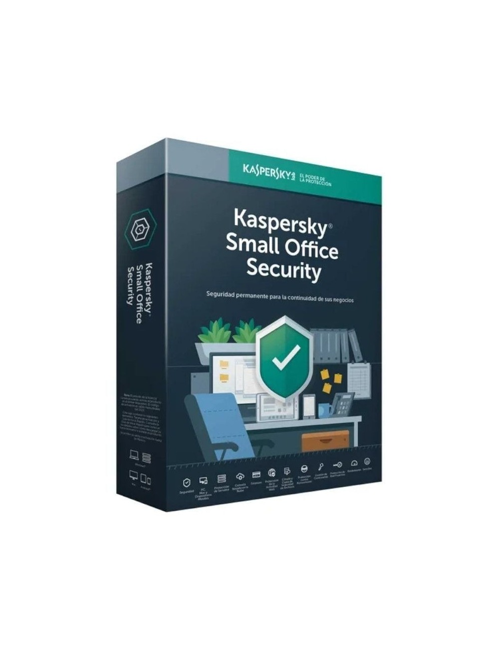 Antivirus Kaspersky Small Office Security 7/ 5 Dispositivos + 1 Servidor/ 1 Año