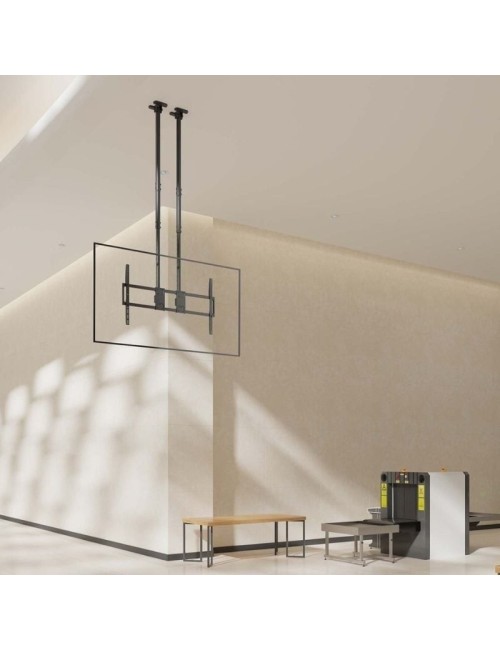 Soporte de Techo Inclinable/ Giratorio/ Nivelable Aisens CT120TLE-395 para TV de 60-120'/ hasta 120kg