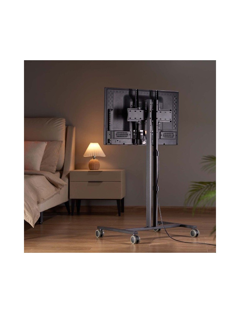 Soporte de Suelo Inclinable con Ruedas Aisens FT55TE-213 para TV de 32-55'/ hasta 35kg