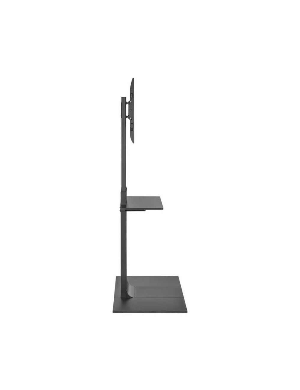 Soporte de Suelo Inclinable/ Giratorio con Bandeja DVD Aisens FT86TSE-399 para TV de 37-86'/ hasta 50kg
