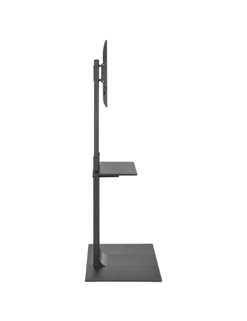 Soporte de Suelo Inclinable/ Giratorio con Bandeja DVD Aisens FT86TSE-399 para TV de 37-86'/ hasta 50kg