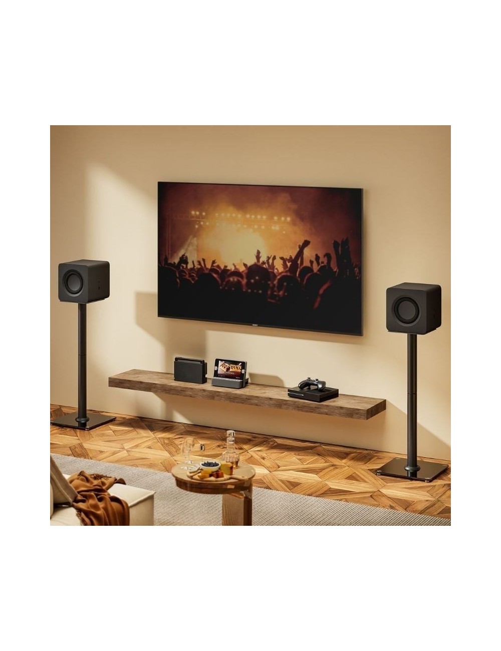 Soporte de Suelo Aisens SPK11U-433 para Altavoces/ hasta 25kg